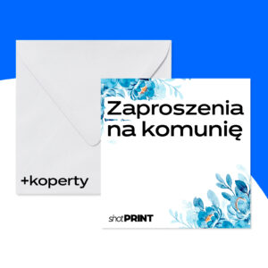 Wydruki okolicznościowe, drukarnia online z zaproszeniami na komunię