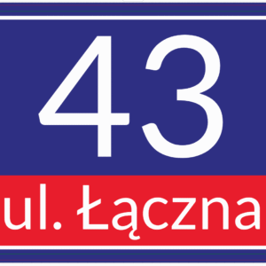 Tabliczka z numerem domu 32x21 cm